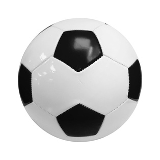 pelota de futbol no 5, pvc, , 260-280 g , blanco con negro  32 gajos dobles