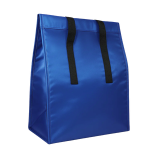 bolsa, oxford, azul reflex, 17*13*9.5 pulgadas, termica pvc con cierre velcro