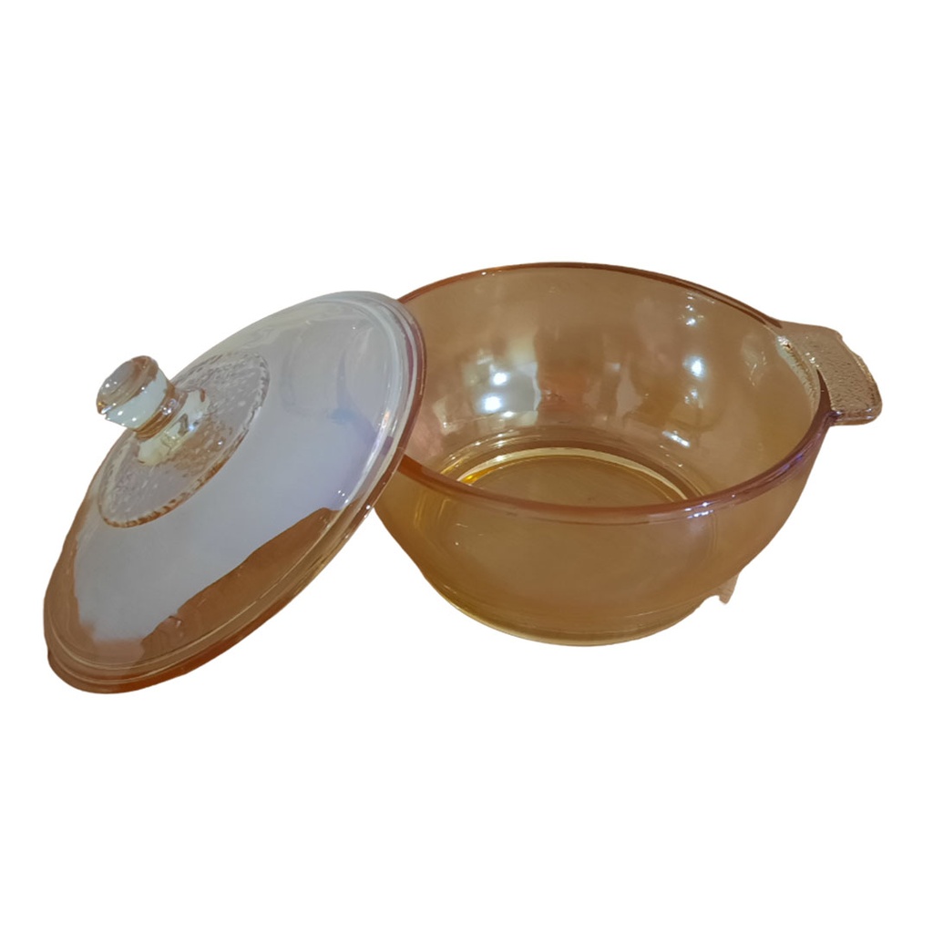 [H511111] olla, vidrio, , con tapadera ,