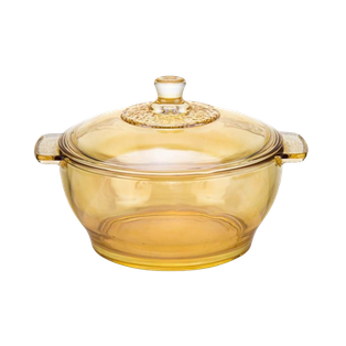 olla, vidrio, , con tapadera ,