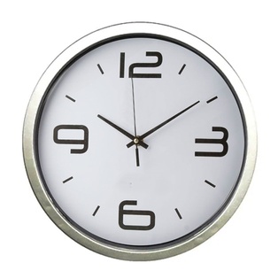 reloj, plástico, gris, de pared redondo , 30 cm de diametro