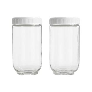 set, vidrio, , de 2 canister , 900 ml