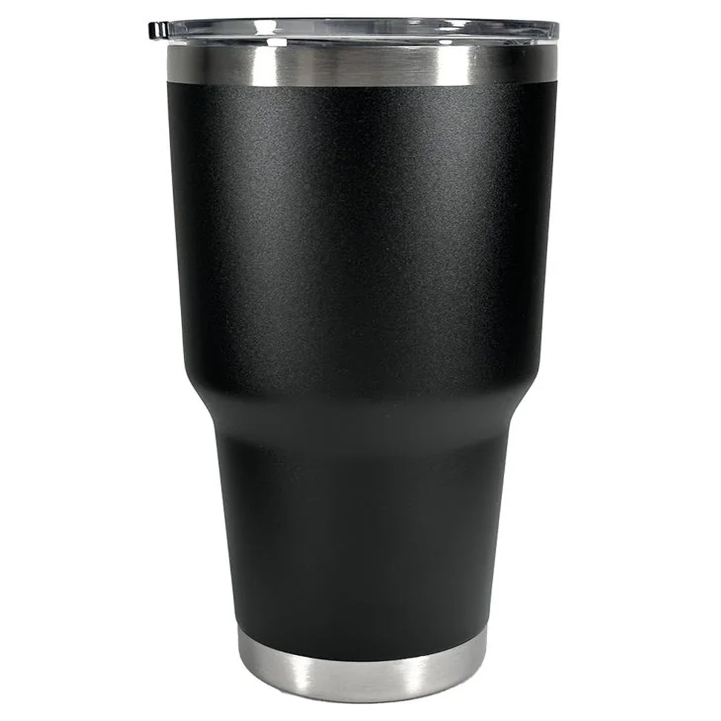 [P251134] vaso termico, acero inoxidable, negro, 12 onzas, doble pared