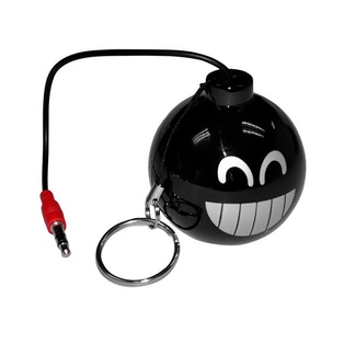 bocina, plástico, negro, tipo bomba , de cable para celular