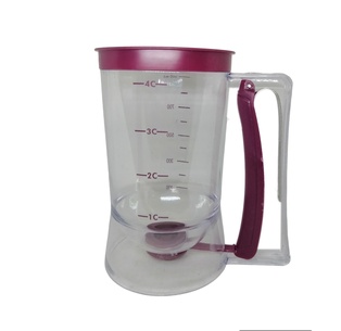 dispensador de mezcla, plástico, transparente, 11*18.5 centimetros, 900 ml