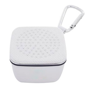bocina, plástico, blanco, 5.5*5.5*3.8 centimetros, wasser inalambrica contra el agua