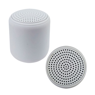 bocina omni 360, silicón, blanco, 45*45*48 mm , inalambrica bateria 400 mah