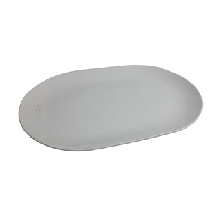 plato, cerámica, blanco, 19.25 pulgadas, ovalado