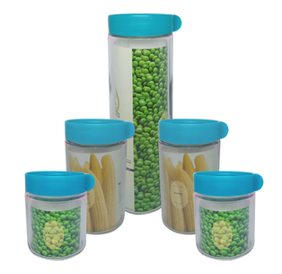 set de hermetico, vidrio, , 5 pcs ,