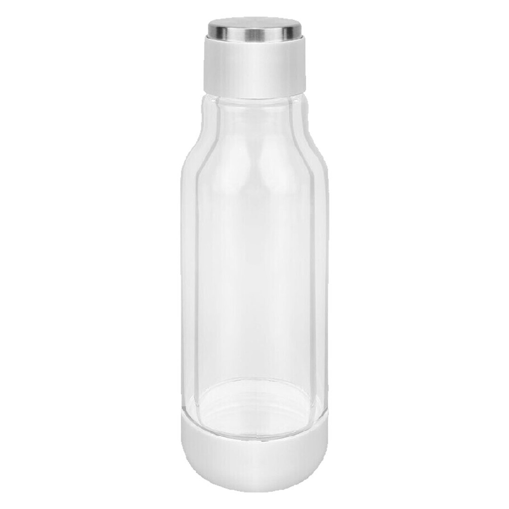 [P251210] botella, borosilicato, blanco, 500 ml doble , pared con base plastica