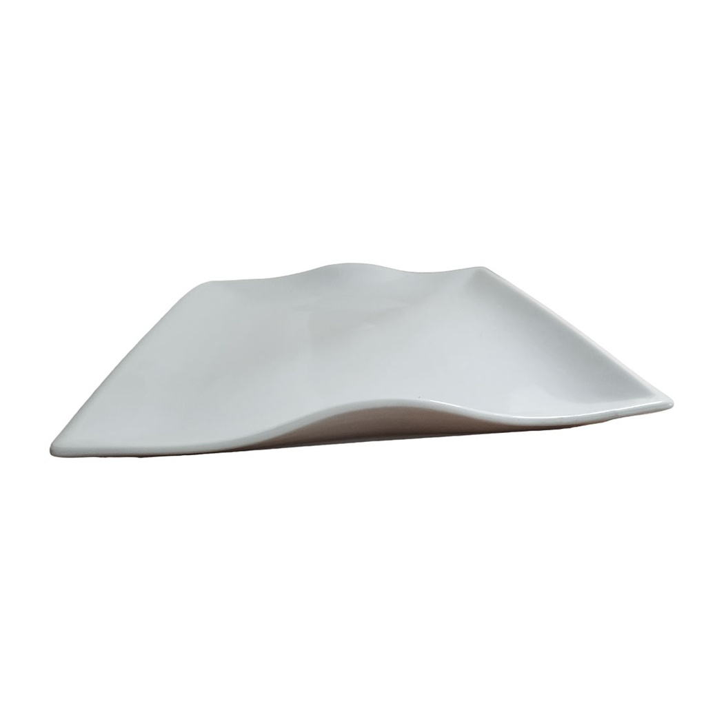 [H532489] plato, cerámica, blanco, 18.5  ,
