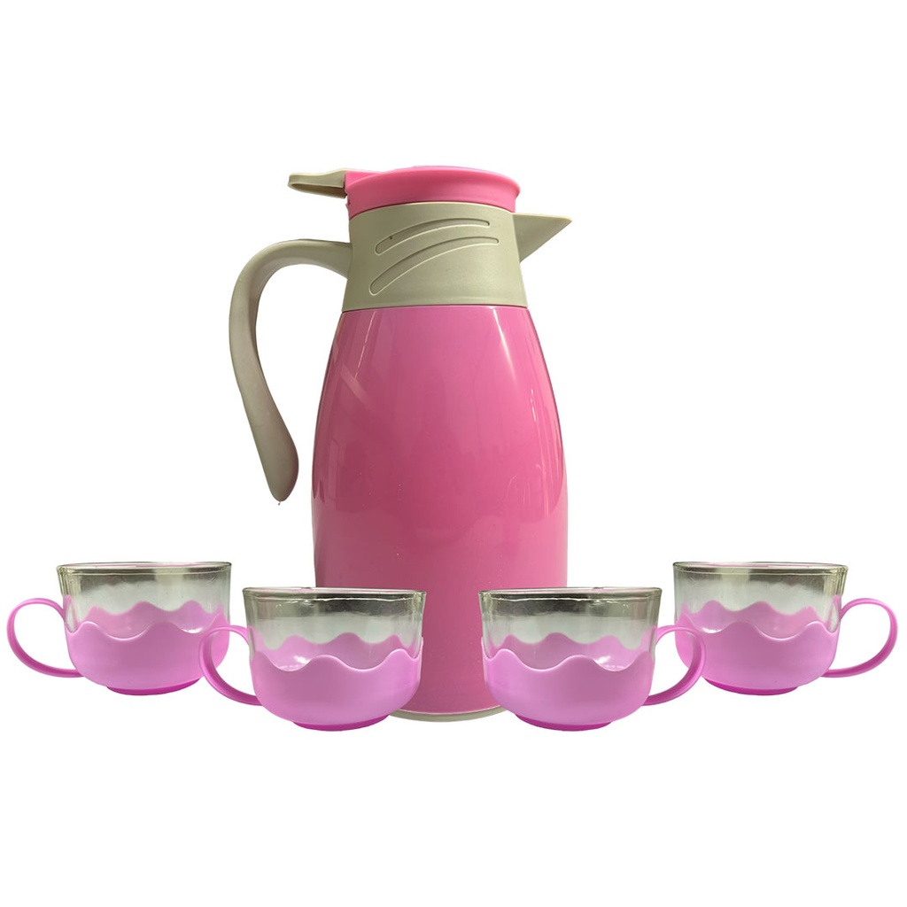 [H532213] set, vidrio, , de tetera , con tazas