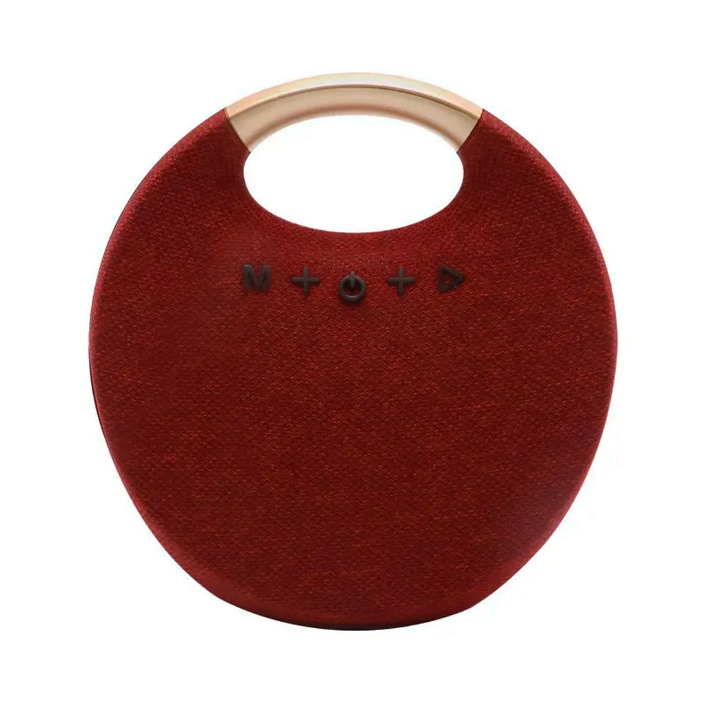 [TG104053] bocina, plástico, rojo, 18.4*18.4*18.7 centimetros, inalambrica media luna 5w 1200m/ah