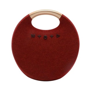 bocina, plástico, rojo, 18.4*18.4*18.7 centimetros, inalambrica media luna 5w 1200m/ah