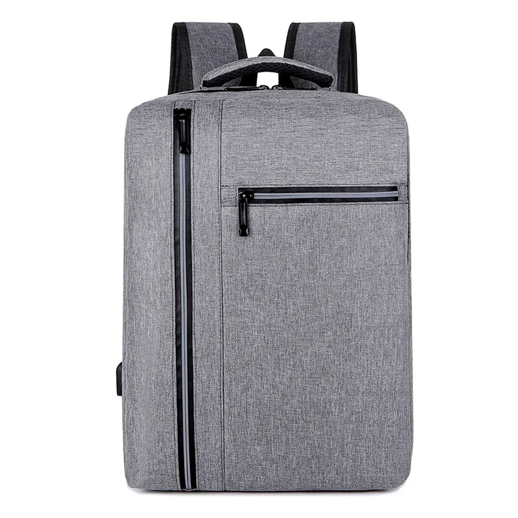 [P286006] mochila, oxford, gris, 42*30*15 centimetros, work oficina portatil