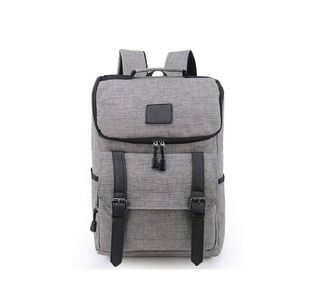 mochila strong, oxford, gris, 13*43*30 centimetros,