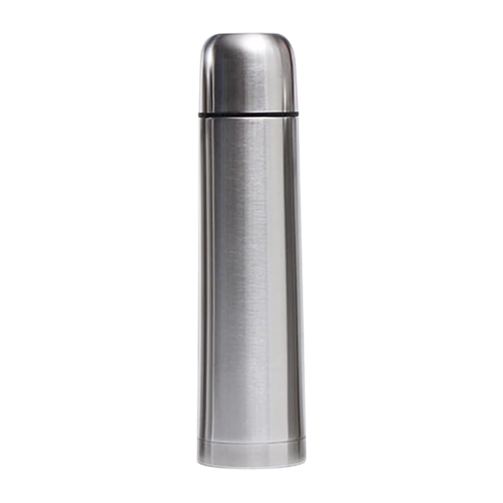 [P251270] Termo, Acero Inoxidable, Plateado, 500 Ml , Bala Doble Pared      