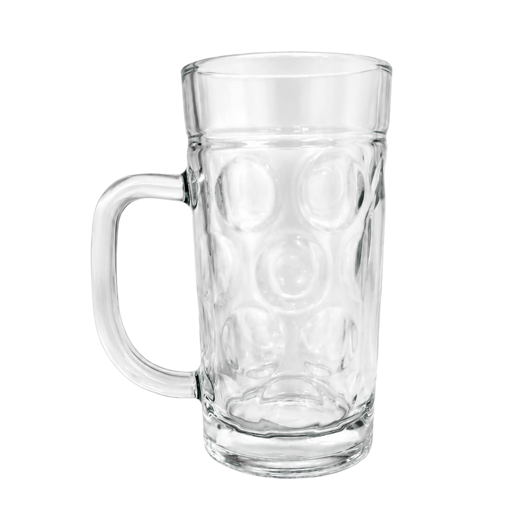 [H511159] Tarro, Vidrio, Transparente, 16 Onzas, Con Puntos 8.5*15.5 cm
