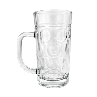 Tarro, Vidrio, Transparente, 16 Onzas, Con Puntos 8.5*15.5 cm