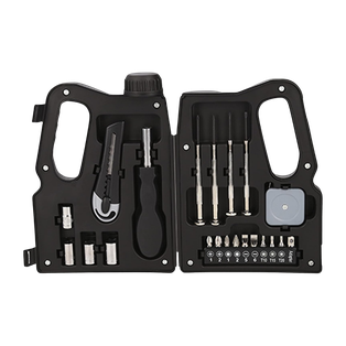 Herramienta, Acero Inoxidable, Negro, Set En Caja , Forma De Galon