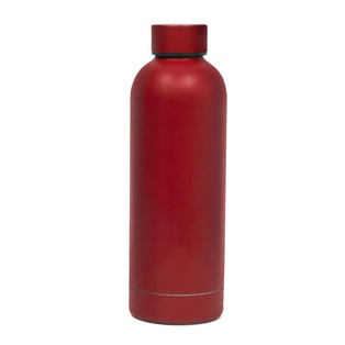 Botella, Acero Inoxidable, Rojo Mate, 500 Ml Minimal , Doble Pared