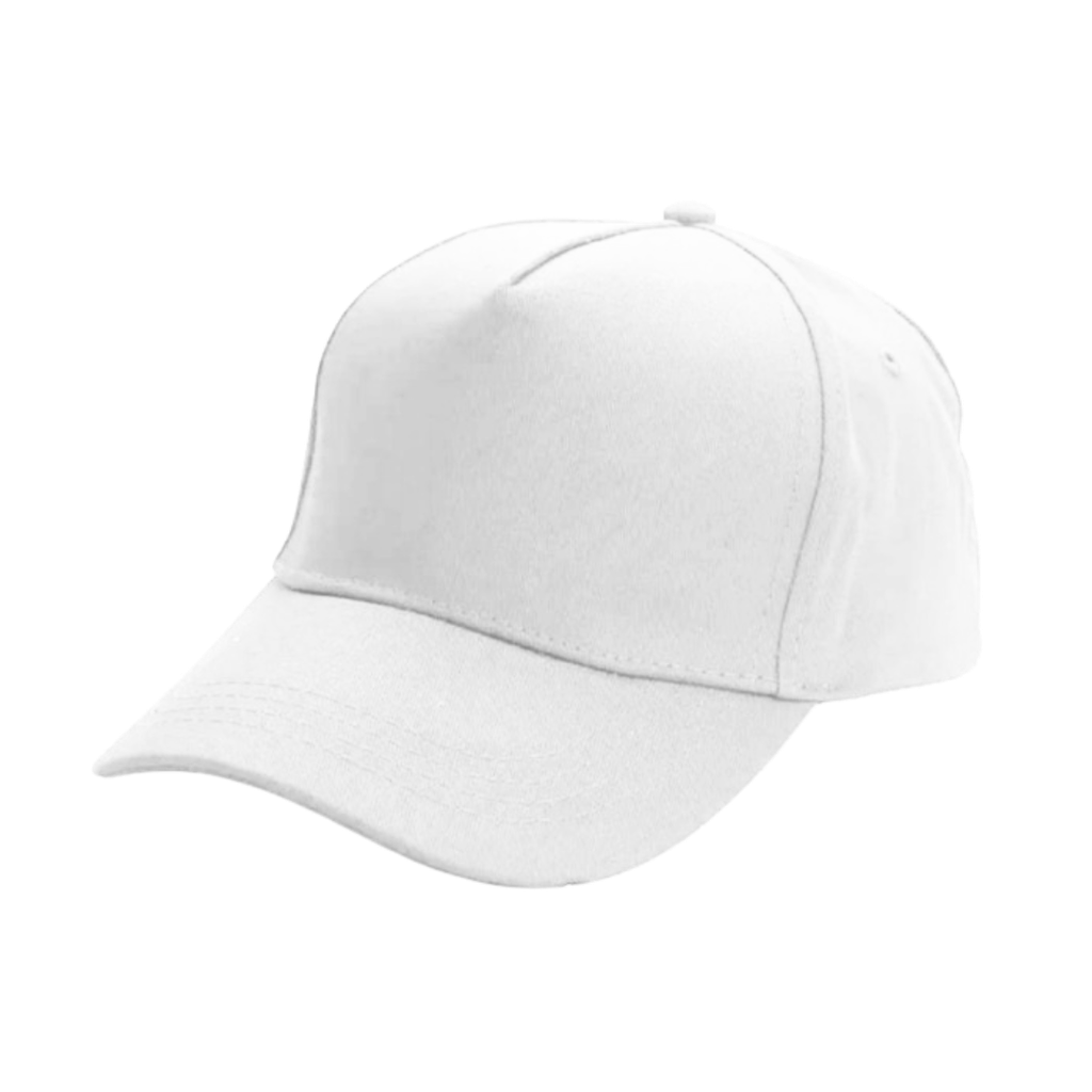 [P266051] Gorra, Gabardina, Blanco, 21*29 Centimetros, Frente Plano