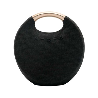 bocina, plástico, negro, 18.4*18.4*18.7 centimetros, inalambrica media luna 5w 1200m/ah