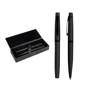 Set 2 pcs Lapicero Capri Acero Inoxidable Negro 14 cm