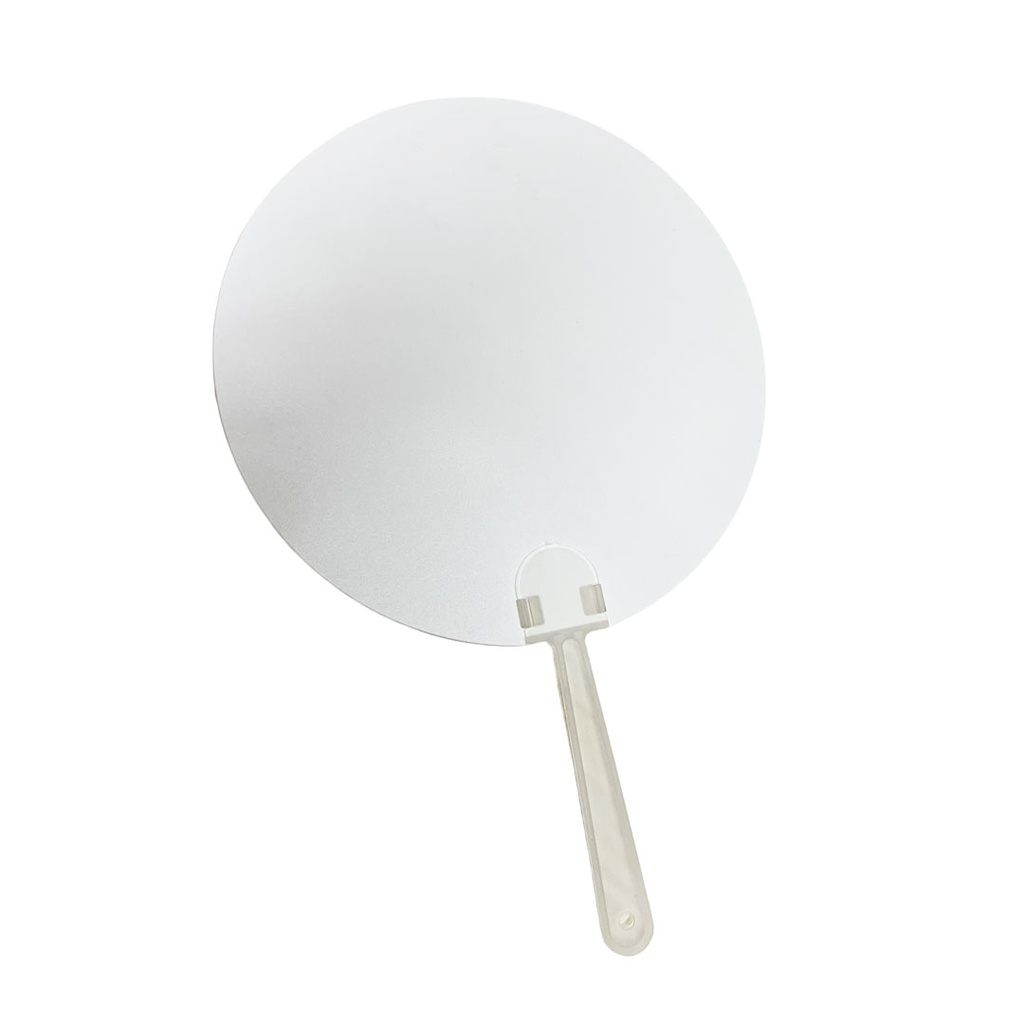 [P294553] Abanico Plástico Blanco Redondo