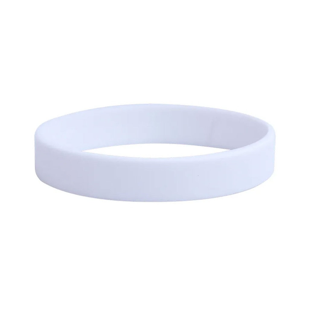[P266070] Pulsera Silicón Blanco 20.2*1.2*0.2cm