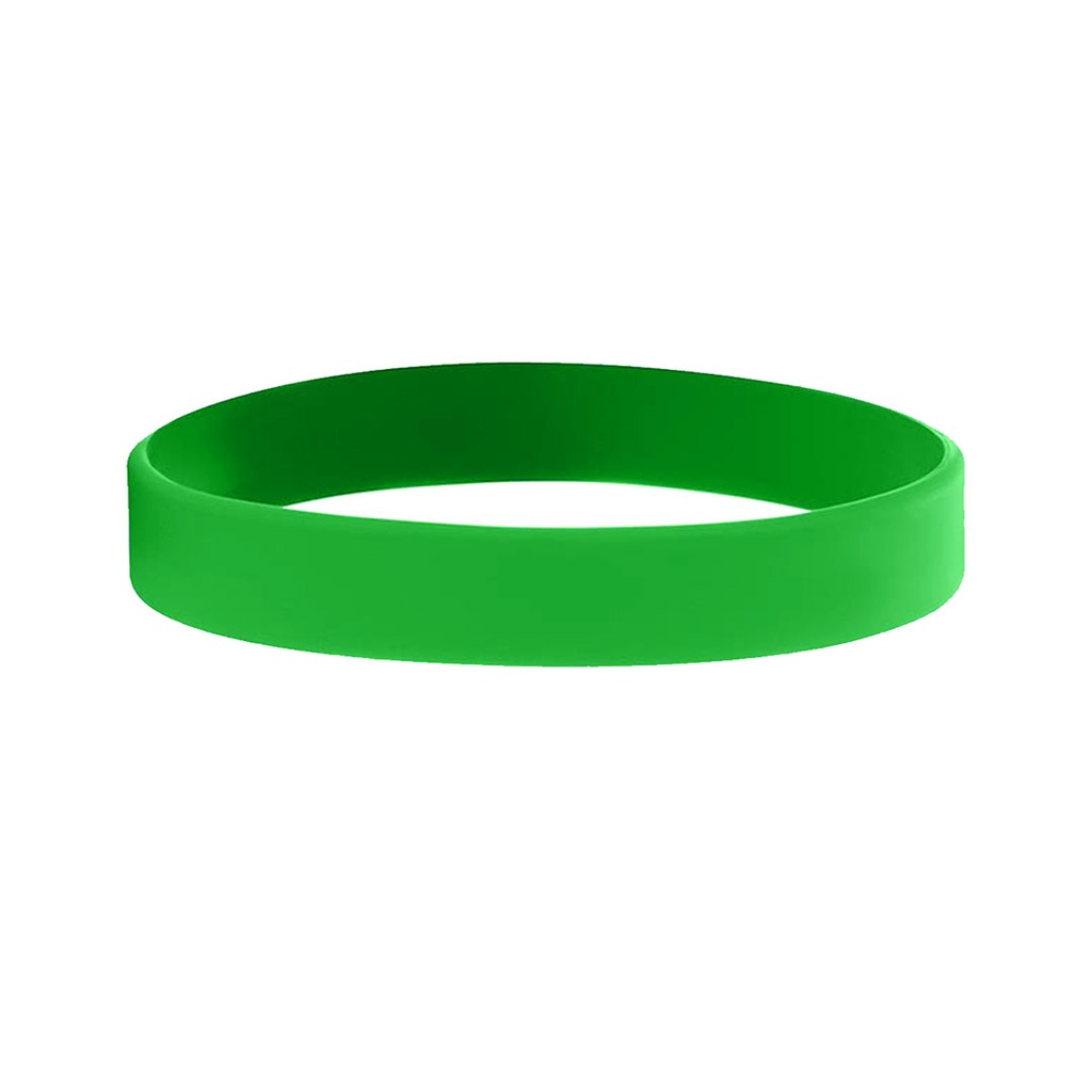 [P266072] Pulsera Silicón Verde 20.2*1.2*0.2cm