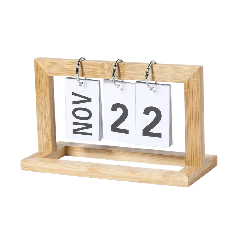 [P294555] Calendario Madera Natural 20 * 12 * 9 cm