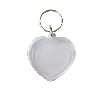 Llavero Plástico Transparente 60*35*4 mm
