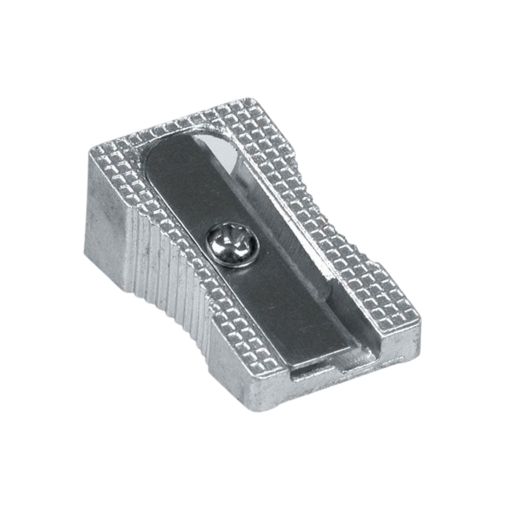 [E389286] Sacapuntas Aluminio Plateado 2.5*1.4*1cm