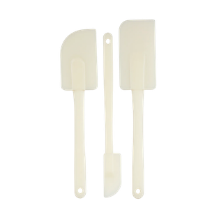 Paleta Plástico Blanco 33 Cm Set 3 Pcs Para Cocina