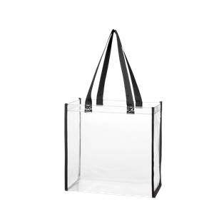 Bolsa Pvc Negro 30.5*30.5*15.2 Cm Cuerpo Trasnparente