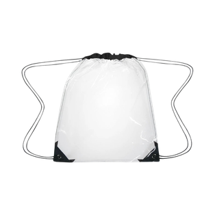 Mochila Pvc Negro 35.5*43 Cm L Cuerpo Trnasparente