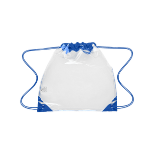 Mochila Pvc Azul Reflex 30.5*30.5 Cm M Cuerpo Transparente