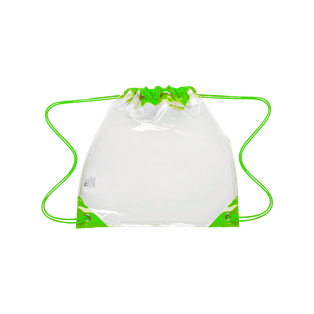Mochila Pvc Verde Limón 30.5*30.5 Cm M Cuerpo Transparente