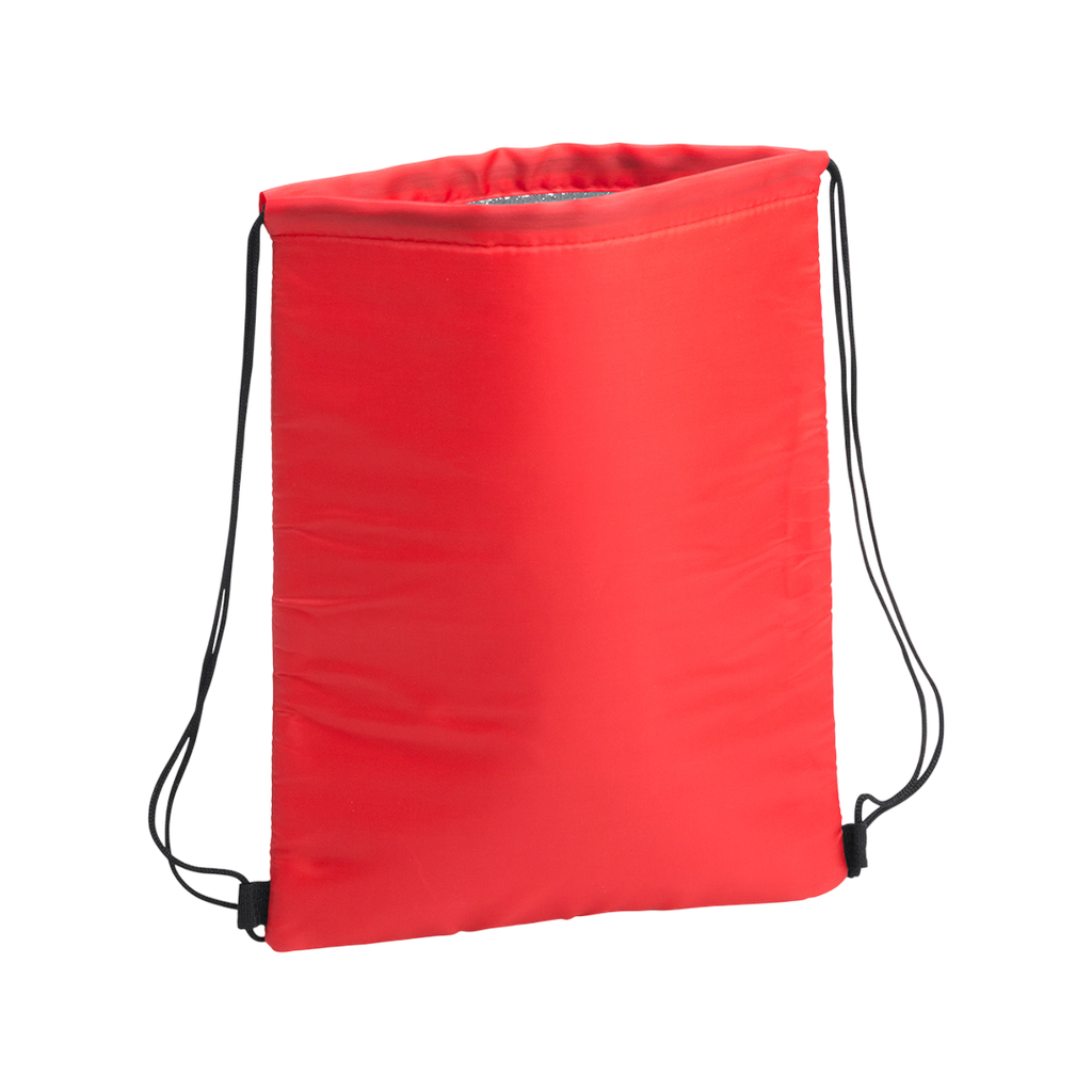 [P298032] Mochila Tafeta Rojo 32*42 Cm Cooling Interior Aluminizado