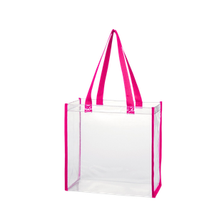 Bolsa Pvc Rosado 30.5*30.5*15.2 Cm Cuerpo Transparente