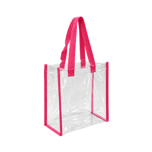 Bolsa Pvc Rosado 30.5*30.5*15.2 Cm Cuerpo Transparente