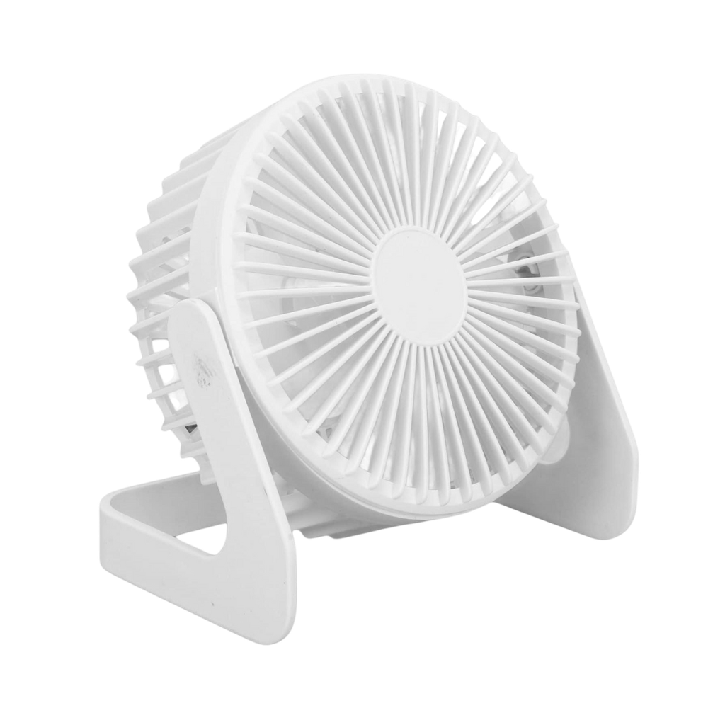 [P298007] Ventilador Plástico Blanco De Escritorio