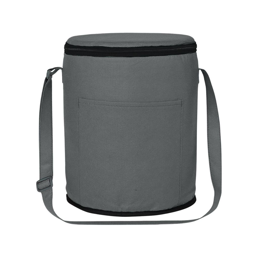 [P298062] Lonchera Poliester Gris Barrel Interior  Aluminizado