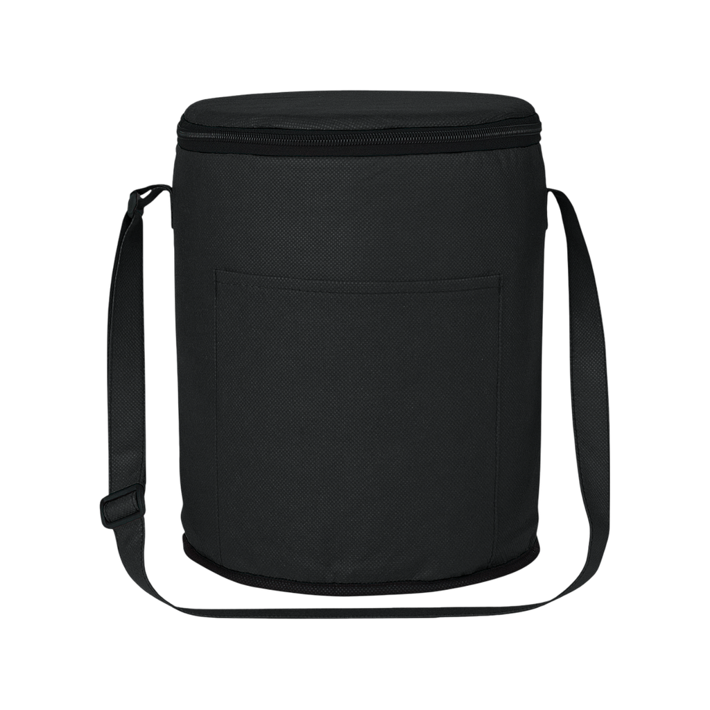 [P298063] Lonchera Poliester NegrovBarrel Interior Aluminizado