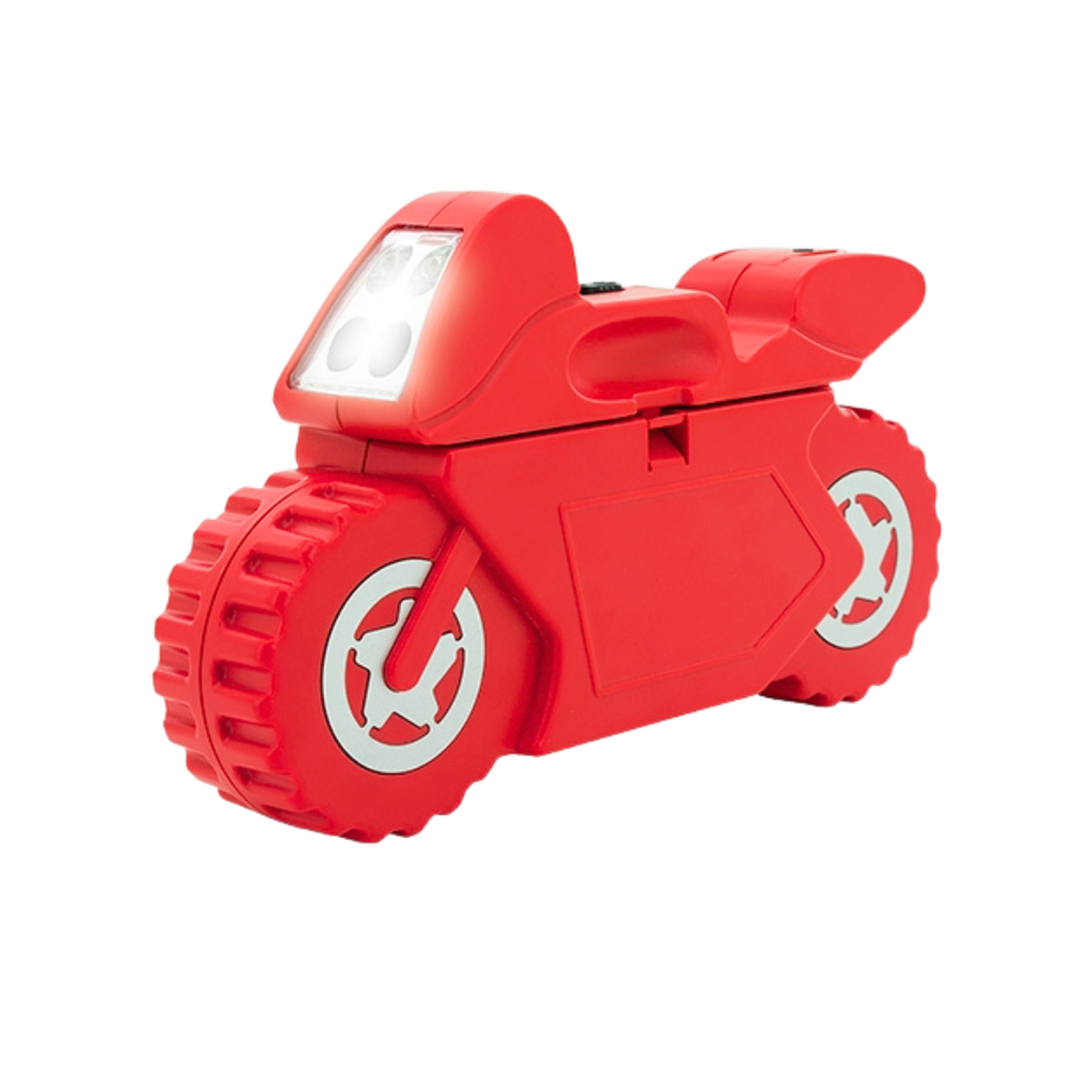 [H950403] Herramienta Acero Inoxidable Rojo 20*11.8*4.5 Cm 21 Pc Caja Forma De Moto