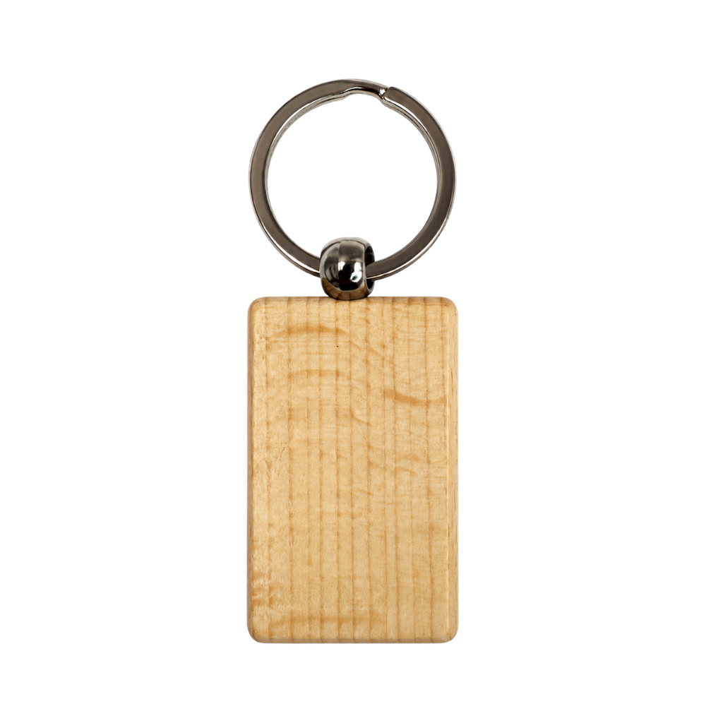 [P266108] Llavero Bambú Natural 5.1*3.2*0.7 Cm Rectangular