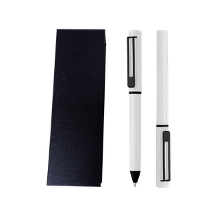 Lapiceros Acero Inoxidable blanco Lord Set 2 pcs en caja