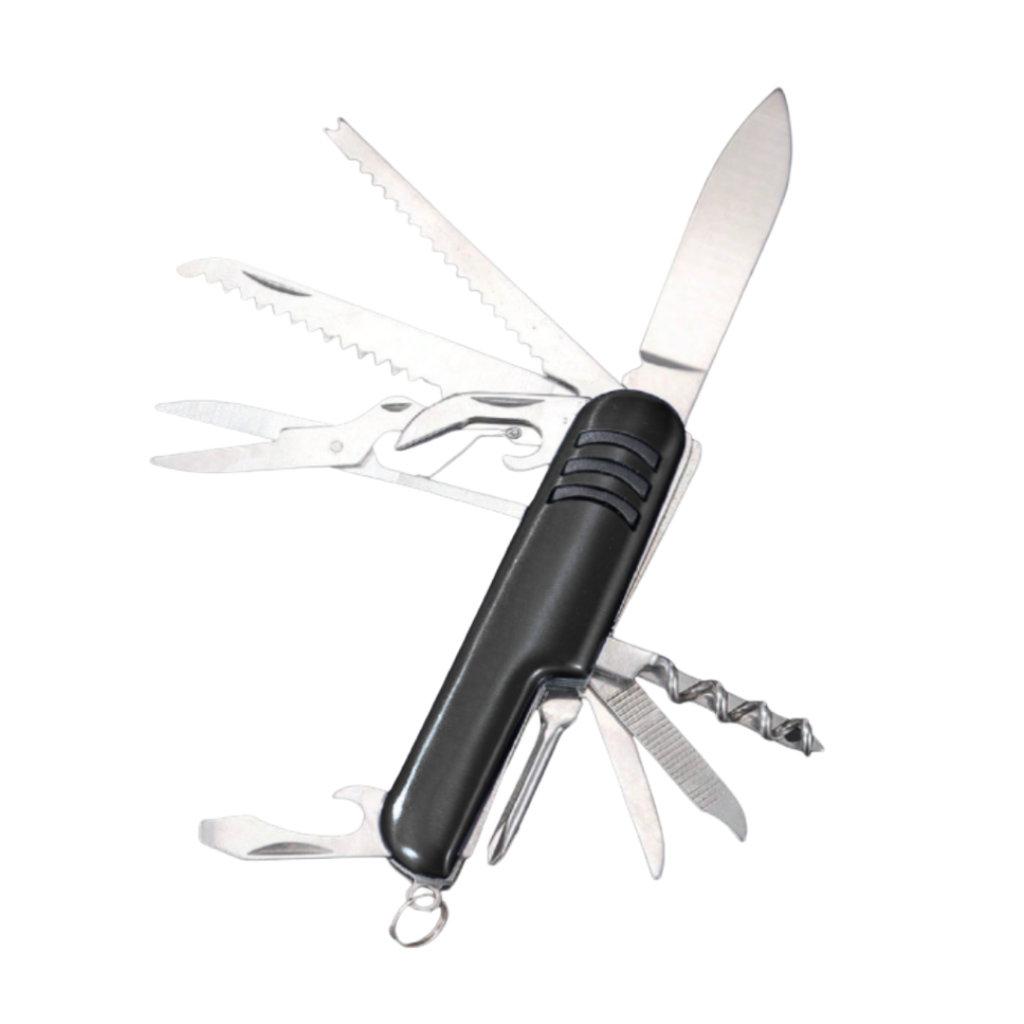 [H950400] Navaja Acero Inoxidable negro 11 Funciones