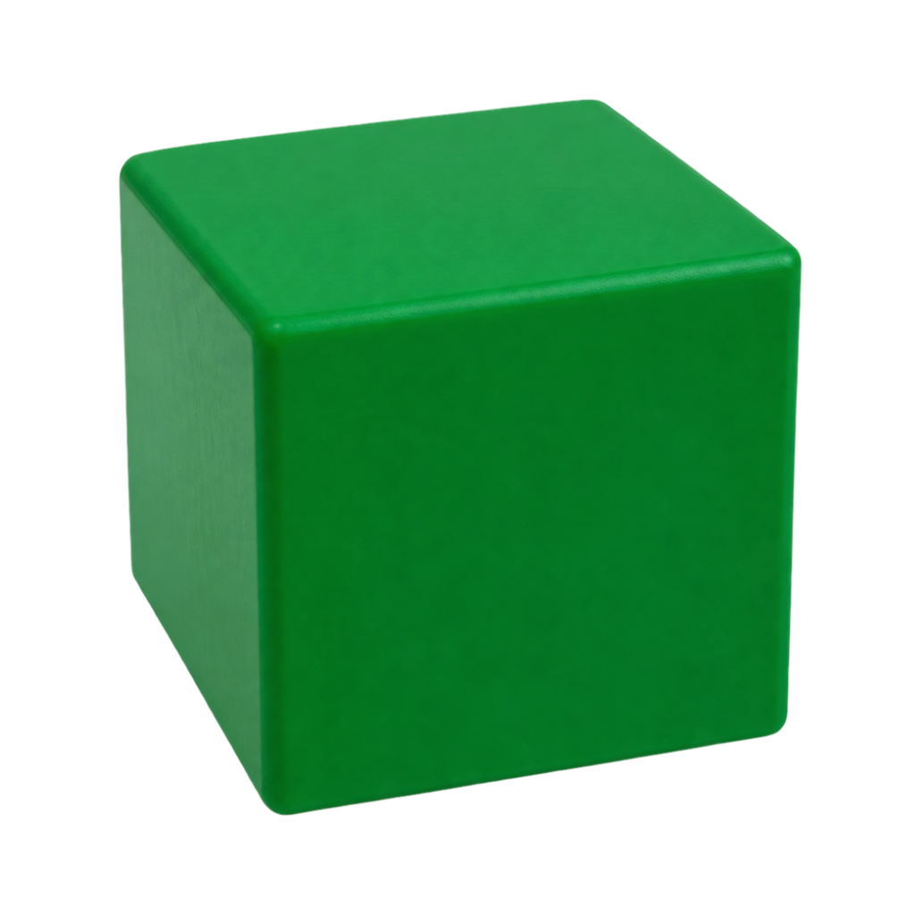 [P286101] Antiestres Pu Verde 5 cm cubo orillas redondas
